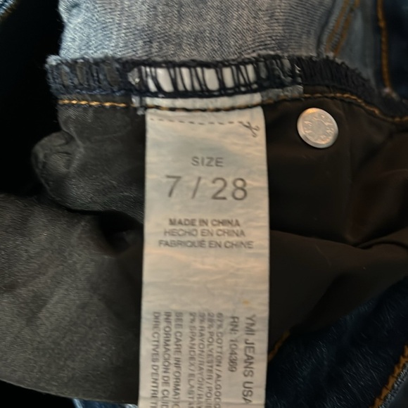 YMI High Rise Flare Distressed Jeans - Picture 6 of 7